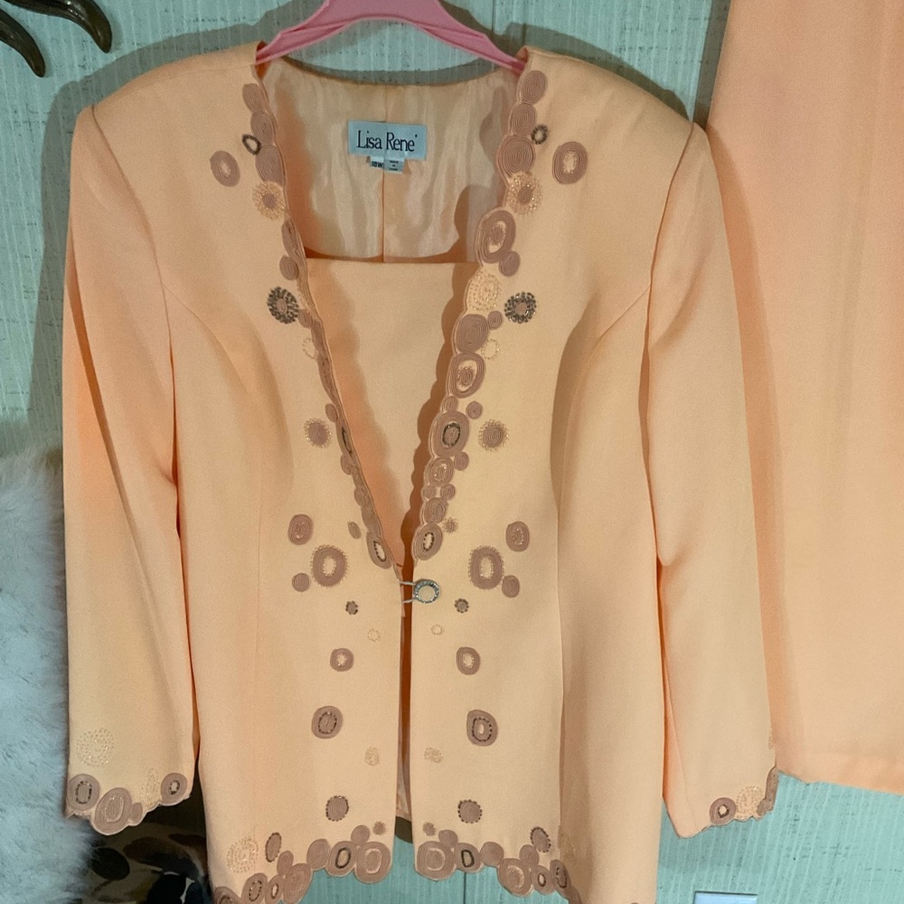 Lisa Rene Melon Women 2pc Skirt Set  18W C2 - Picture 3 of 7